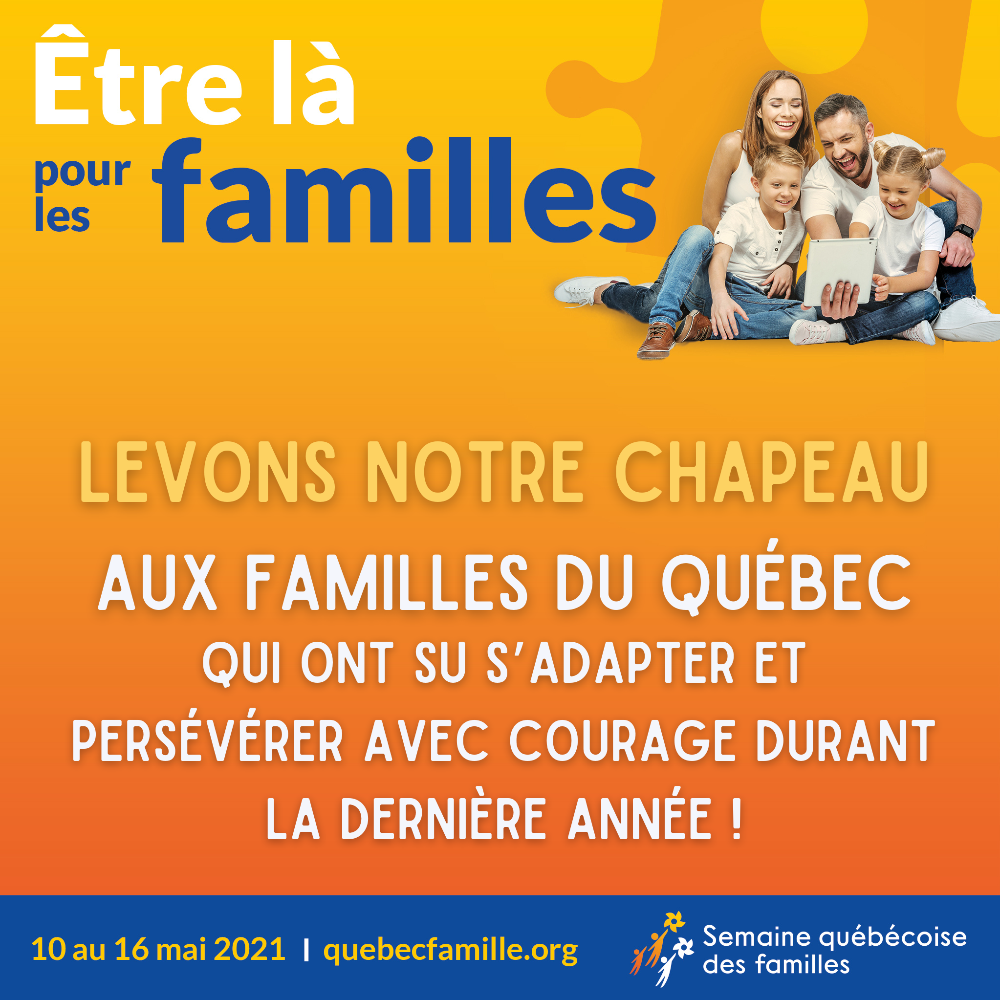 Semaine des familles 2021: Partagez vos photos d&rsquo;activités en famille