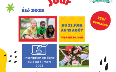 Ouverture des inscriptions au camp de jour